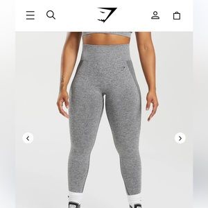 Gymshark Gray flex high waist leggings; size small